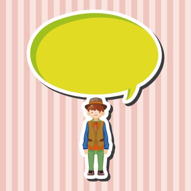 Erkek adam çizgi film Tema öğeleri