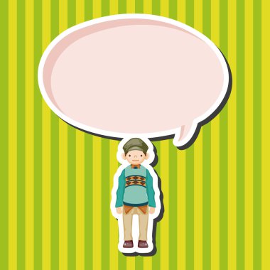 Erkek adam çizgi film Tema öğeleri