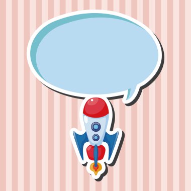 Uzay gemisi Tema öğeleri vektör, eps