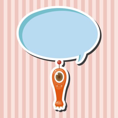 canavar karikatür Tema öğeleri vektör, eps