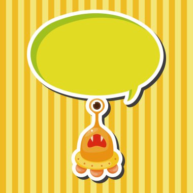 canavar karikatür Tema öğeleri vektör, eps