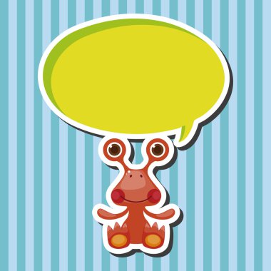 canavar karikatür Tema öğeleri vektör, eps