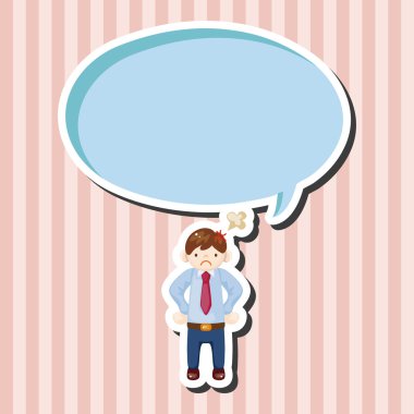 Ofis çalışanları kızgın Tema öğeleri 