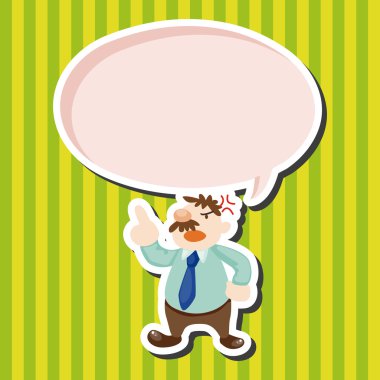 Ofis çalışanları kızgın Tema öğeleri 