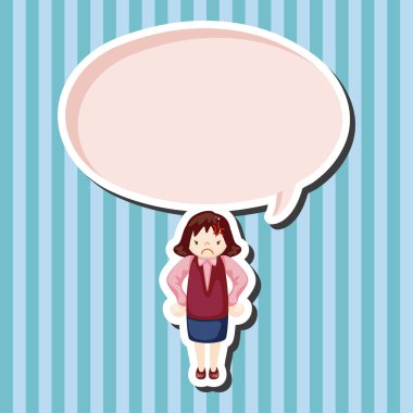 Ofis çalışanları kızgın Tema öğeleri 