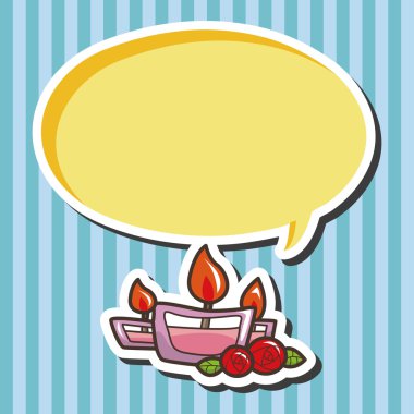 Sevgililer günü mum Tema öğeleri