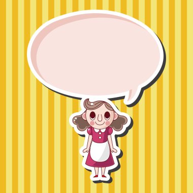 가족 할머니 캐릭터 테마 요소