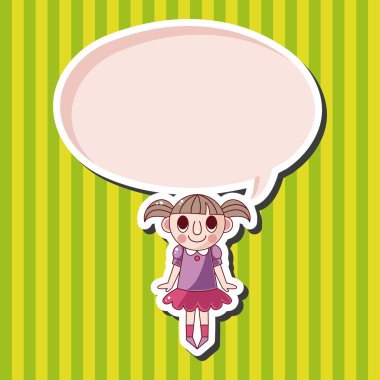 Aile kız karakter Tema öğeleri