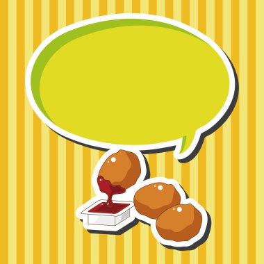 Kızarmış gıdalar Tema tavuk öğeleri