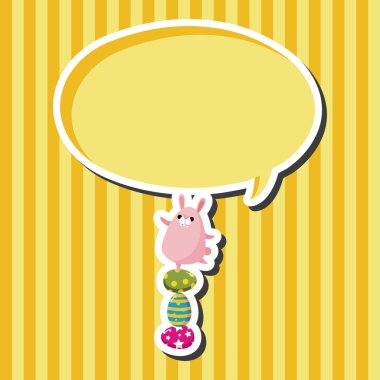 Paskalya tavşanı Tema eleman vektör, eps