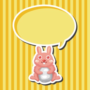 Paskalya tavşanı Tema eleman vektör, eps