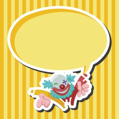 sirk tema palyaço öğeleri