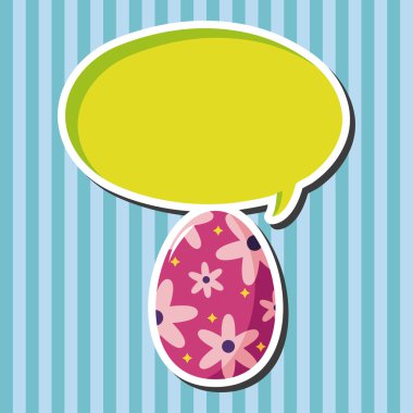 Paskalya yumurtası Tema öğeleri arka plan, eps10