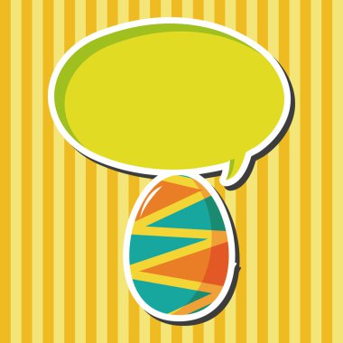 Paskalya yumurtası Tema öğeleri arka plan, eps10