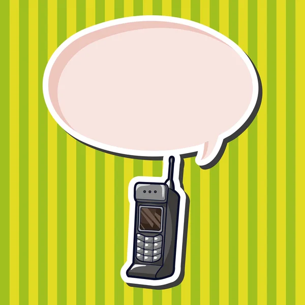 Elementos del tema del teléfono celular — Vector de stock