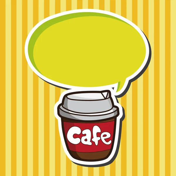 Éléments de thème café — Image vectorielle