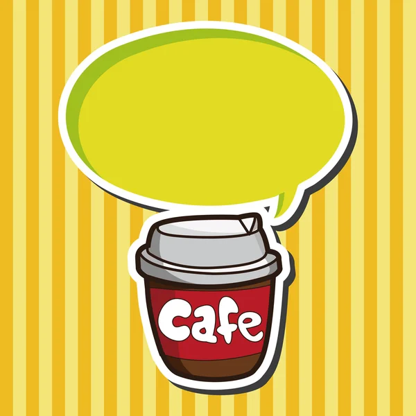 Elementos temáticos café — Vector de stock