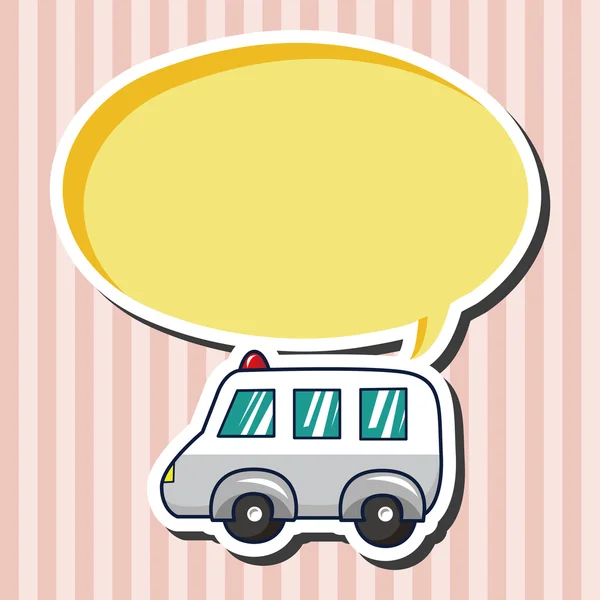 Transport ambulance thème éléments — Image vectorielle