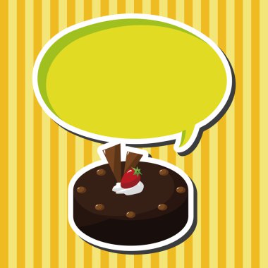 Dekorasyon kek Tema öğeleri vektör, eps10