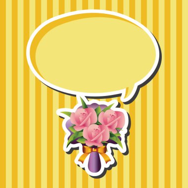 çiçek buketi Tema öğeleri vektör, eps