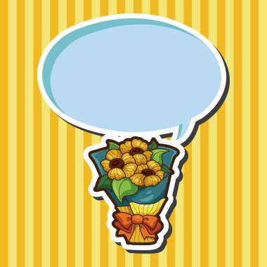 çiçek buketi Tema öğeleri vektör, eps