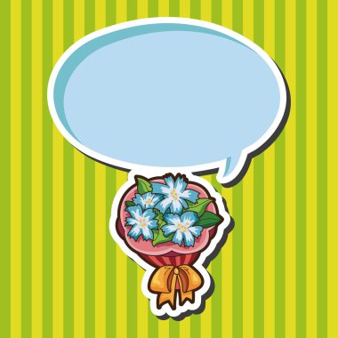 çiçek buketi Tema öğeleri vektör, eps