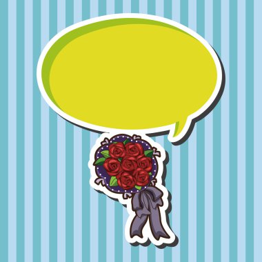 çiçek buketi Tema öğeleri vektör, eps