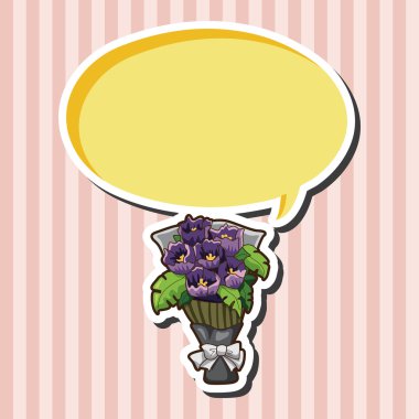 çiçek buketi Tema öğeleri vektör, eps