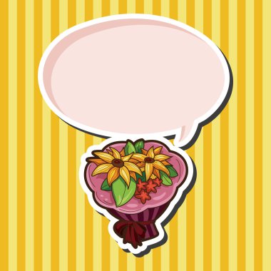 çiçek buketi Tema öğeleri vektör, eps