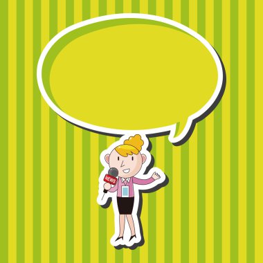 Muhabir ve Fotoğrafçı Tema öğeleri vektör eps