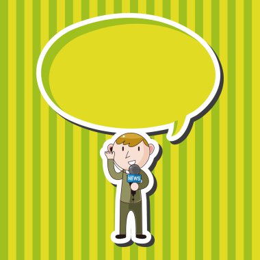 Muhabir ve Fotoğrafçı Tema öğeleri vektör eps