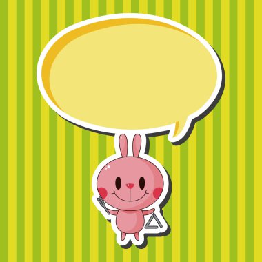 hayvan tavşan enstrüman çizgi film Tema öğeleri oynarken