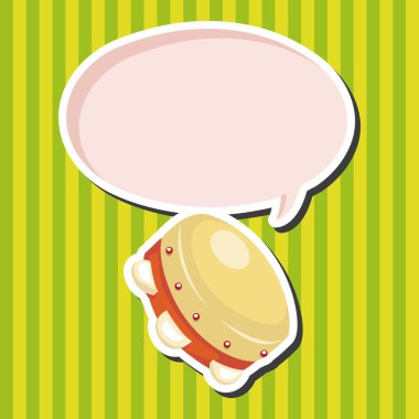 enstrüman tef çizgi film Tema öğeleri