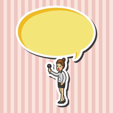 Muhabir ve Fotoğrafçı Tema öğeleri vektör eps