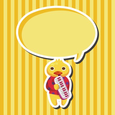 hayvan tavuk enstrüman çizgi film Tema öğeleri oynarken