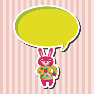 hayvan tavşan enstrüman çizgi film Tema öğeleri oynarken