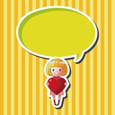 küçük bir çocukla kalp Tema öğeleri