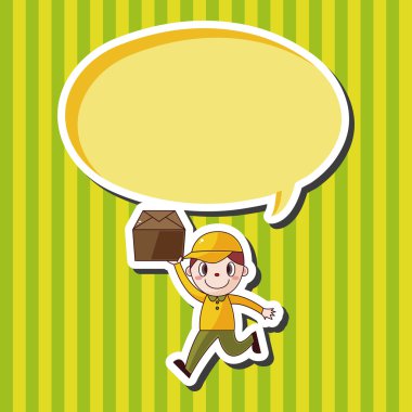 teslimatçı Tema öğeleri vektör, eps