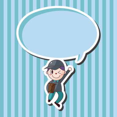 teslimatçı Tema öğeleri vektör, eps