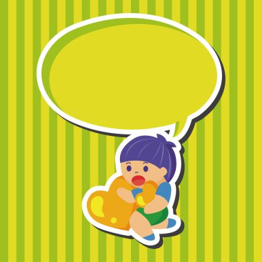 küçük bir çocukla kalp Tema öğeleri