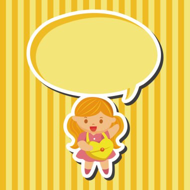 küçük bir çocukla kalp Tema öğeleri