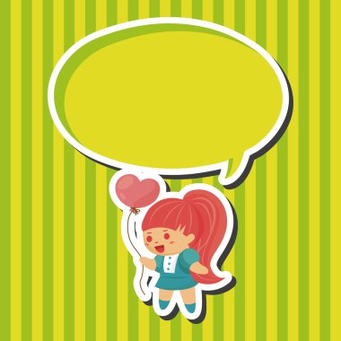 küçük bir çocukla kalp Tema öğeleri