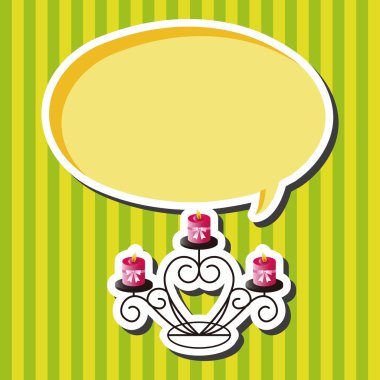 Sevgililer günü mum Tema öğeleri