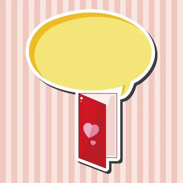 Amour lettre thème éléments — Image vectorielle