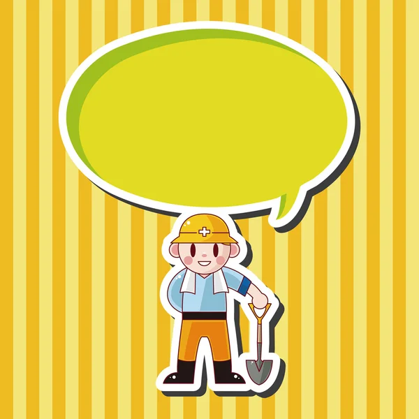 Worker theme elements — Stock Vector