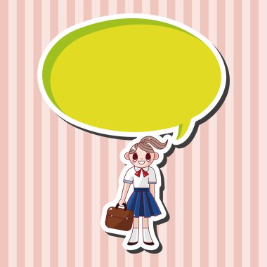 Öğrenci çizgi film Tema öğeleri