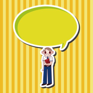 Öğrenci çizgi film Tema öğeleri