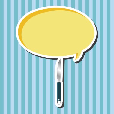 Barbekü ekipman klibi ve çatal Tema öğeleri