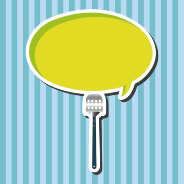 Barbekü ekipman klibi ve çatal Tema öğeleri