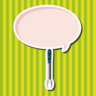 Barbekü ekipman klibi ve çatal Tema öğeleri